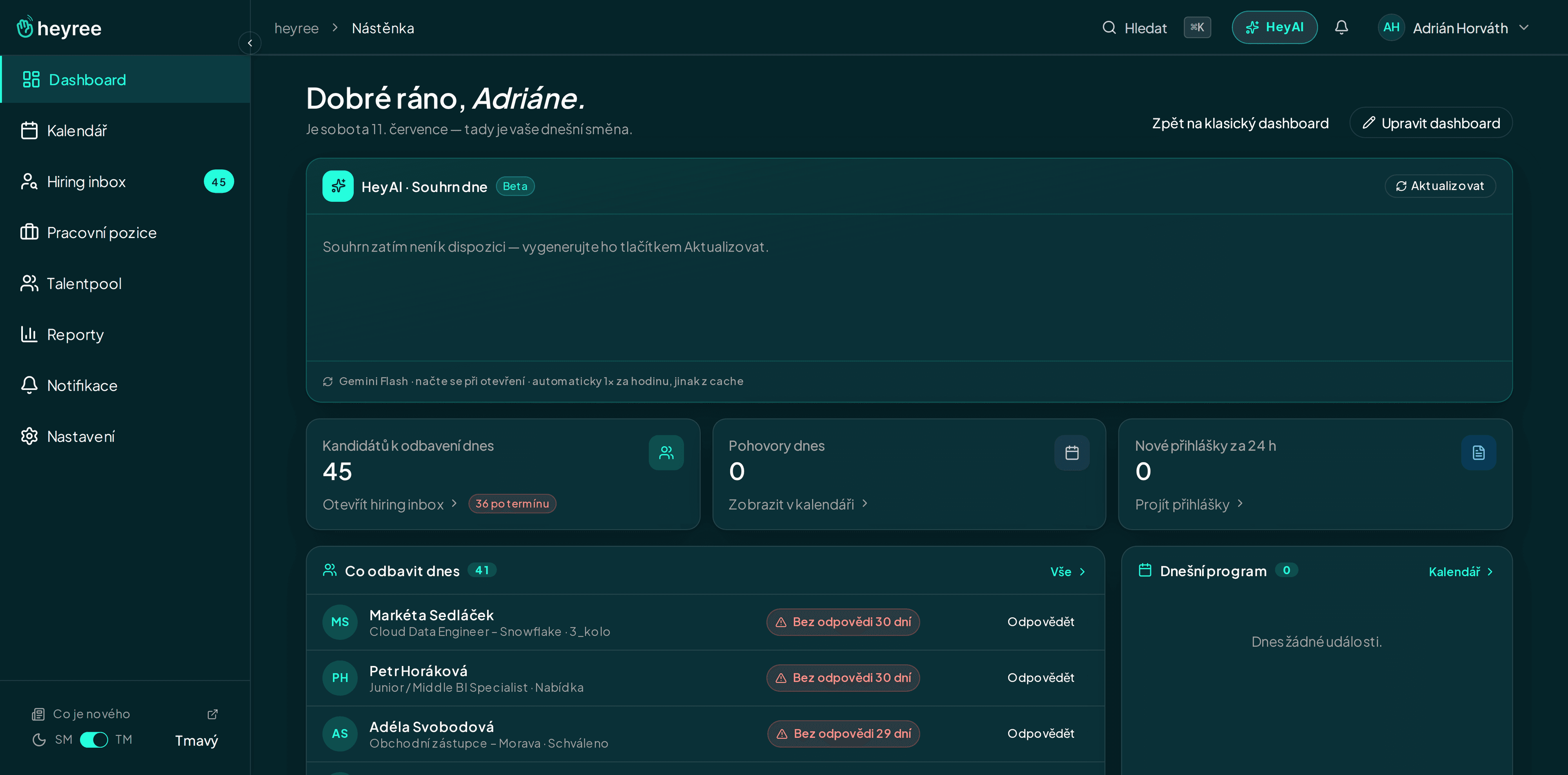 Changelog: mobilní aplikace, offer letter a rychlejší HeyAI